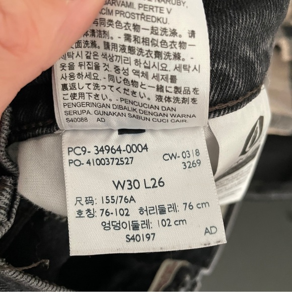 Levi’s Wedgie Straight Leg Black Wash Jeans 29 - Picture 7 of 8